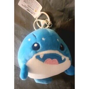 Blue Baby Shark Plush Keychain